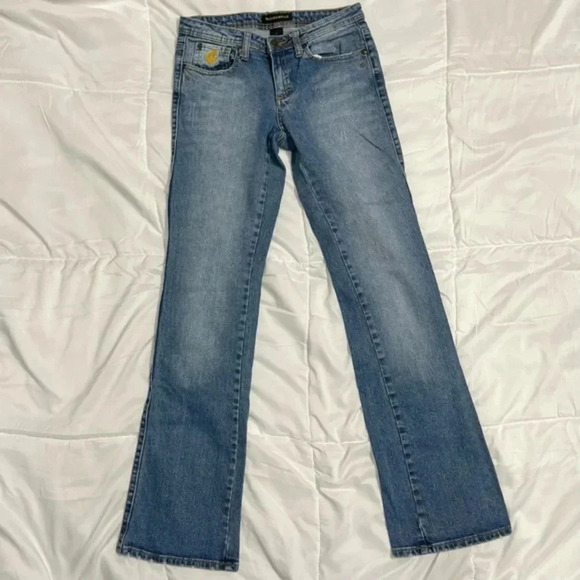 Y2K Rocawear Embroidered Logo Denim Jeans Flare - Picture 1 of 6